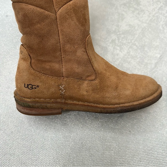UGG 🌻 Women's Brown Suede Over the Knee Boots Sz 7 - Picture 2 of 11